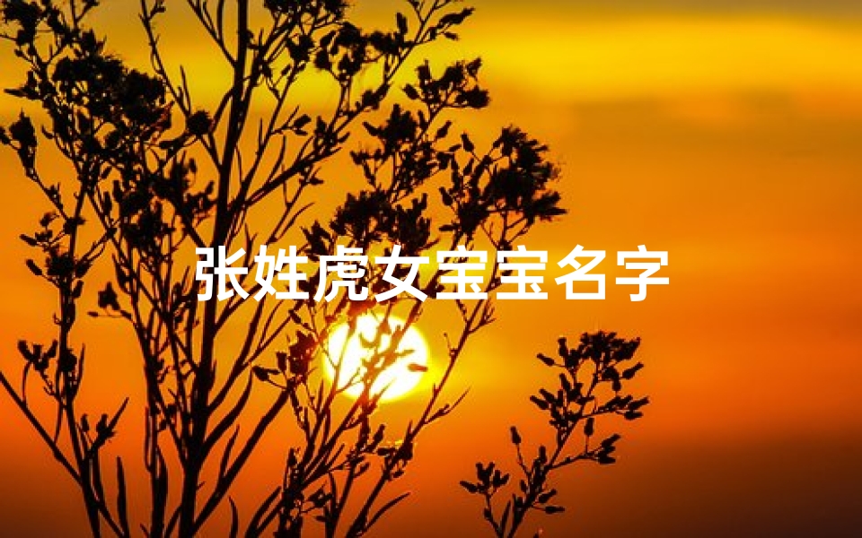 张姓虎女宝宝名字