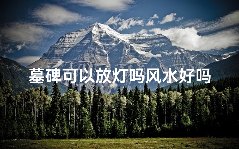 墓碑可以放灯吗风水好吗-墓碑前可以安装灯吗