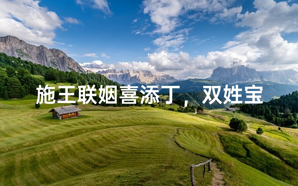 施王联姻喜添丁,双姓宝宝起名传佳音