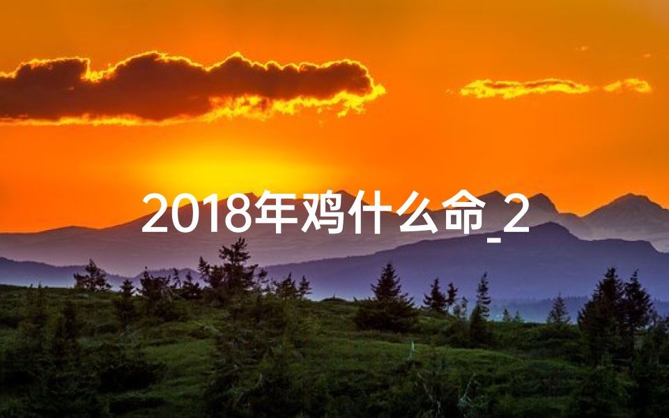 2018年鸡什么命_2018鸡年命格揭秘:探寻生肖鸡的独特魅力
