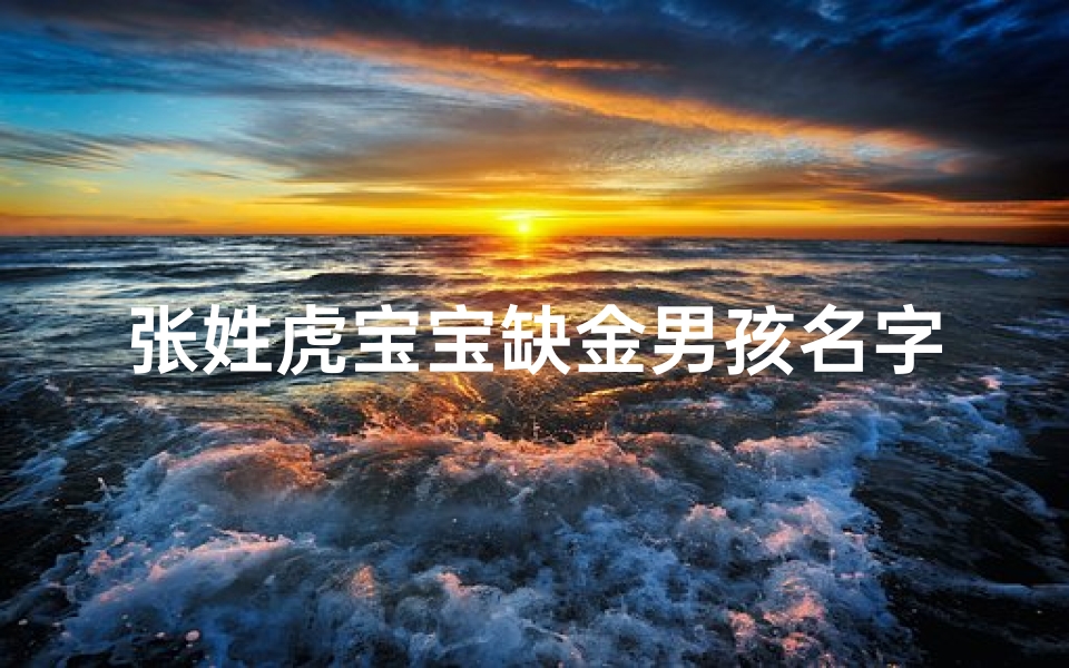 张姓虎宝宝缺金男孩名字,姓张缺水缺金的男孩名字库