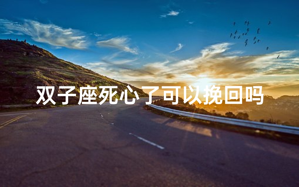 双子座死心了可以挽回吗吗、双子死心还会原谅吗