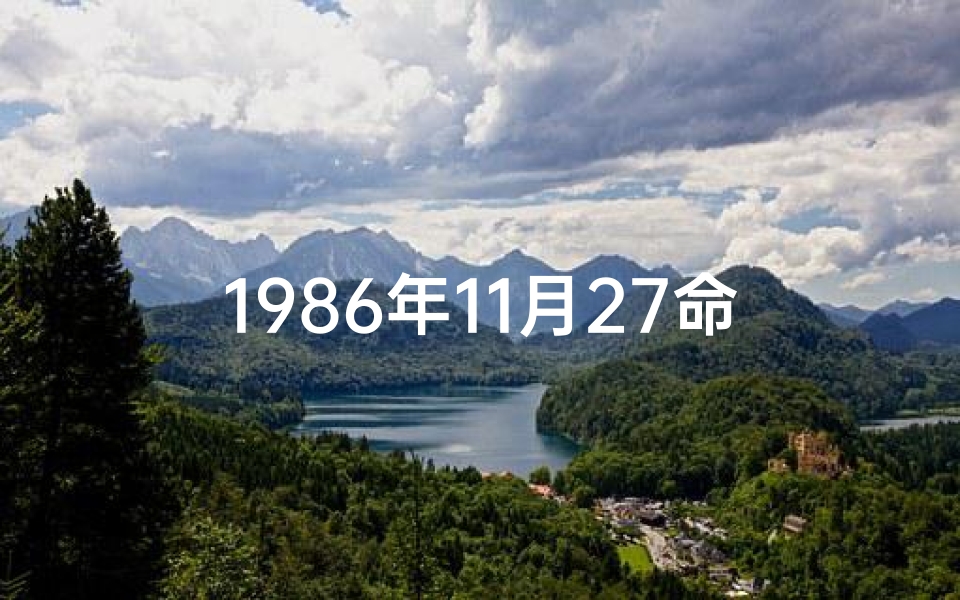 1986年11月27命格_1986年11月27日命格:揭秘独特命运密码
