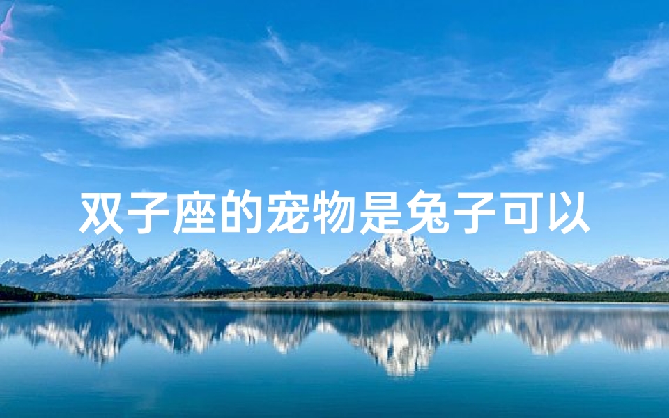 双子座的宠物是兔子可以吗(双子座宠兔情缘:兔子成最佳伴侣)