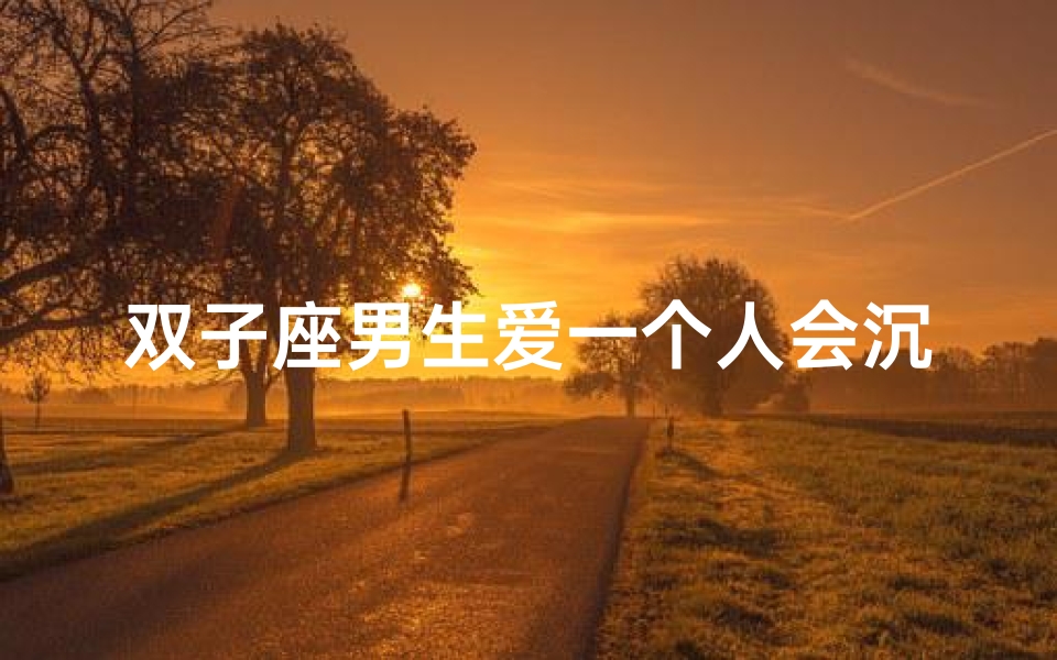 双子座男生爱一个人会沉默不语吗?