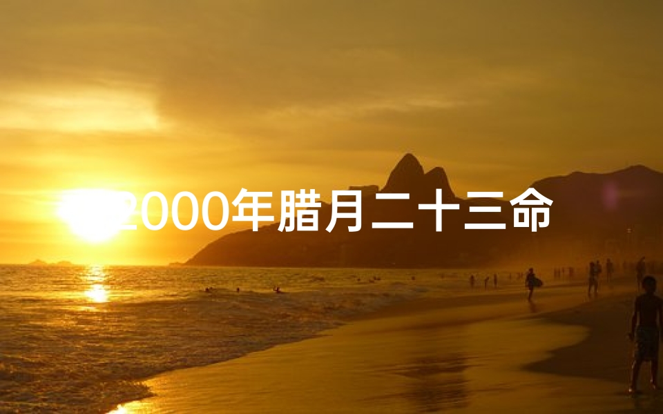 2000年腊月二十三命格—《2000年腊月二十三:揭秘独特命格之谜》