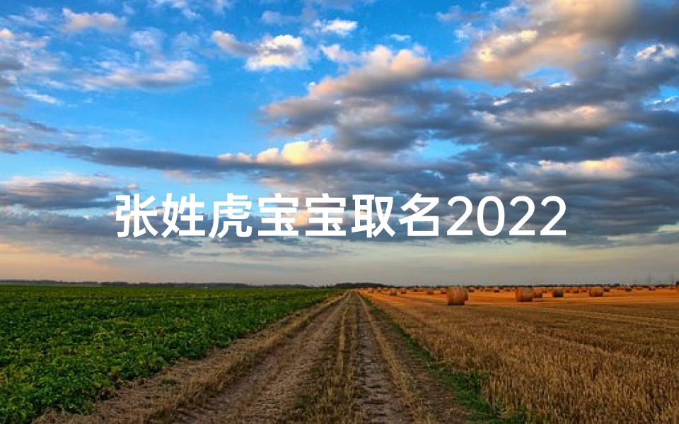 张姓虎宝宝取名2022年-张姓虎年宝宝:喜庆吉祥,未来可期