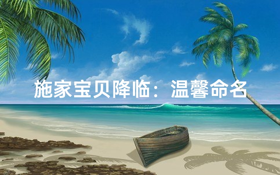 施家宝贝降临:温馨命名,幸福满溢