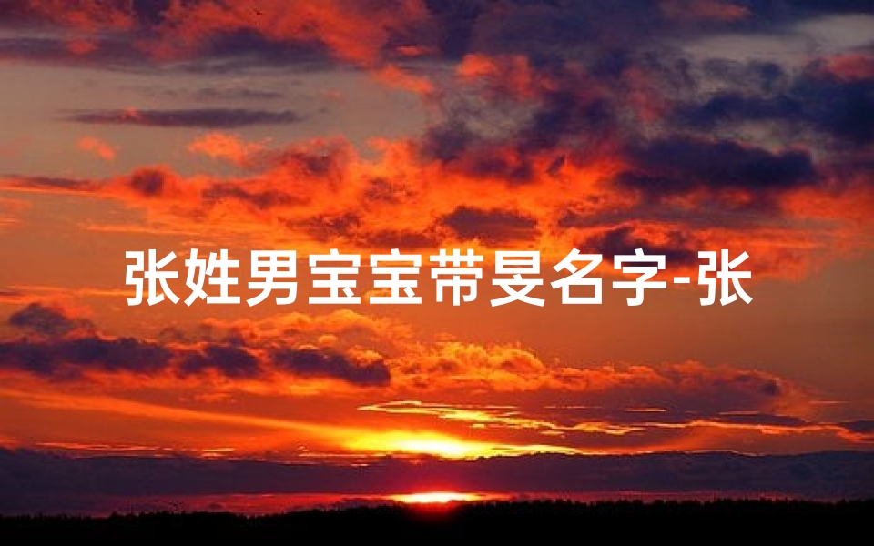 张姓男宝宝带旻名字-张旻煜怎么读
