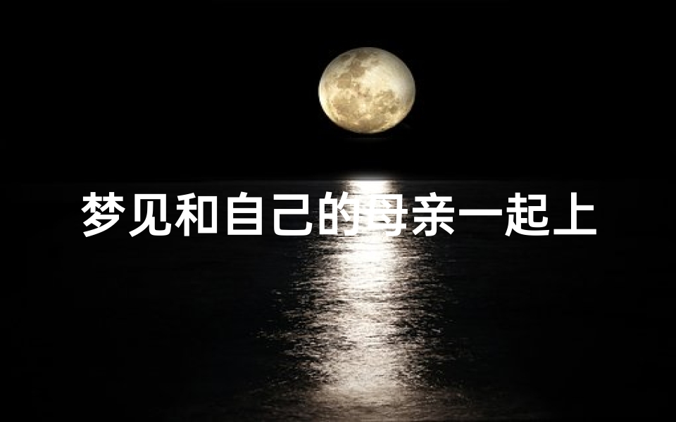 梦见和自己的母亲一起上厕所(梦见和母亲一起上街)