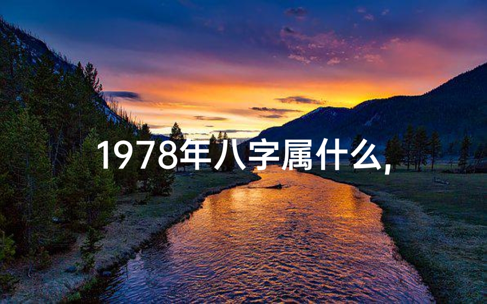 1978年八字属什么,《揭秘1978年八字命理:属什么命?运势详解》