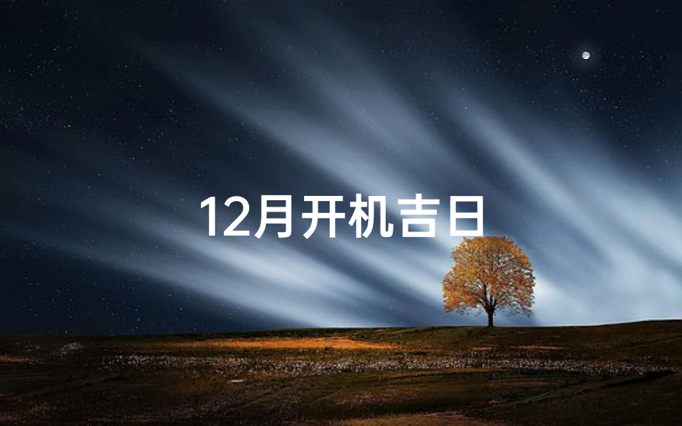 12月开机吉日