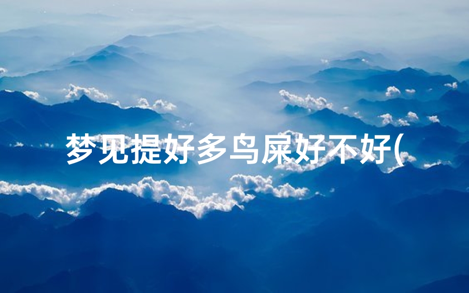 梦见提好多鸟屎好不好(梦见提好多鸟屎好不好呀)-海瑞算卦网