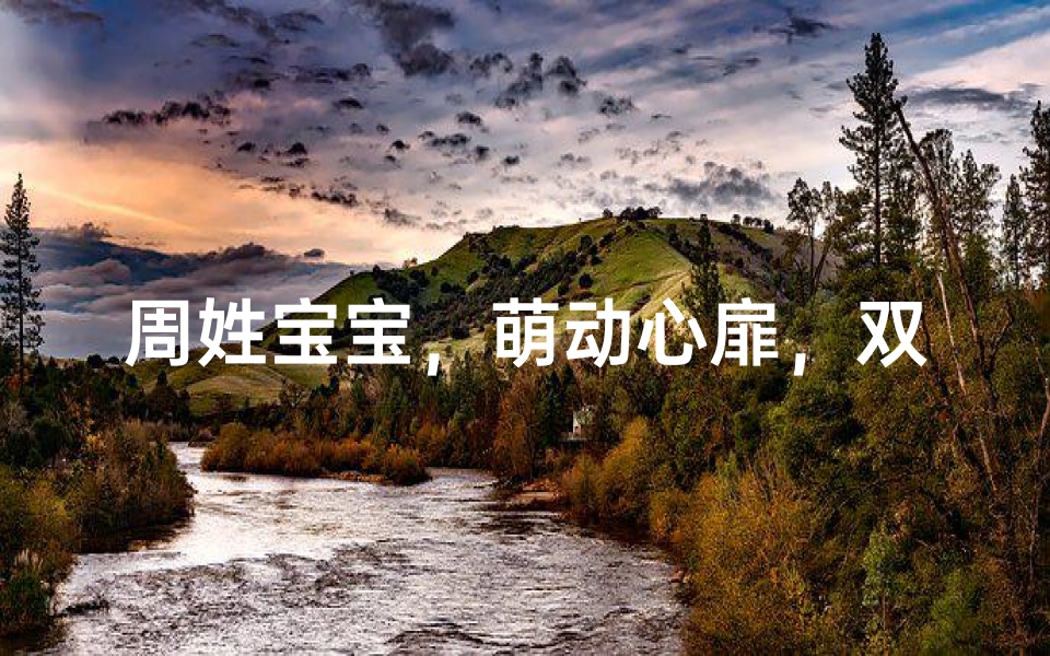周姓宝宝,萌动心扉,双字传情