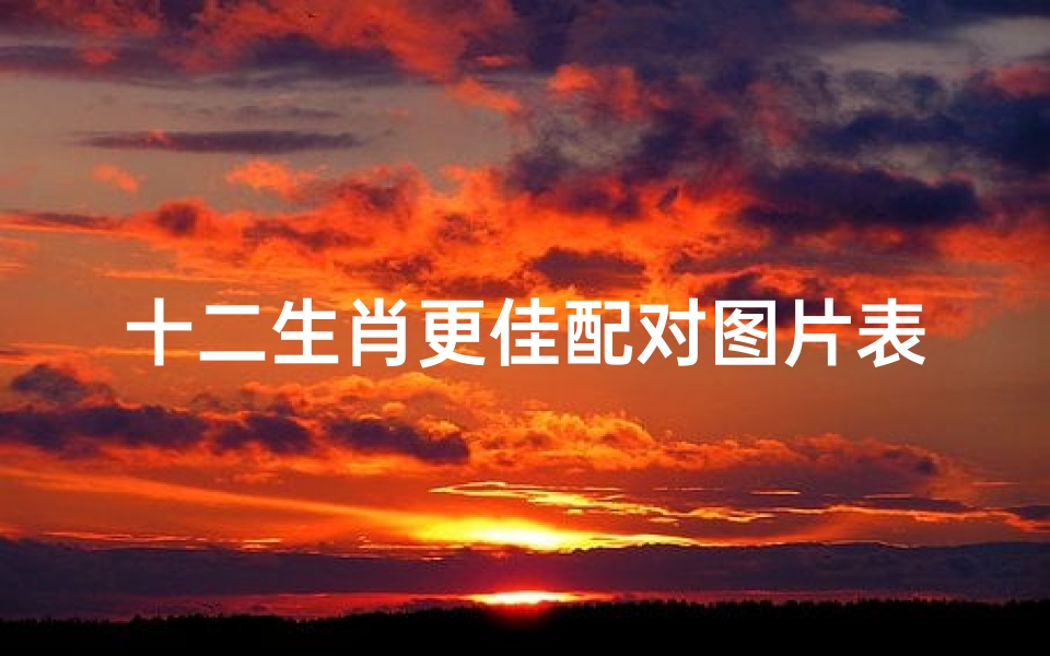 十二生肖更佳配对图片表(十二生肖最佳配对表格)