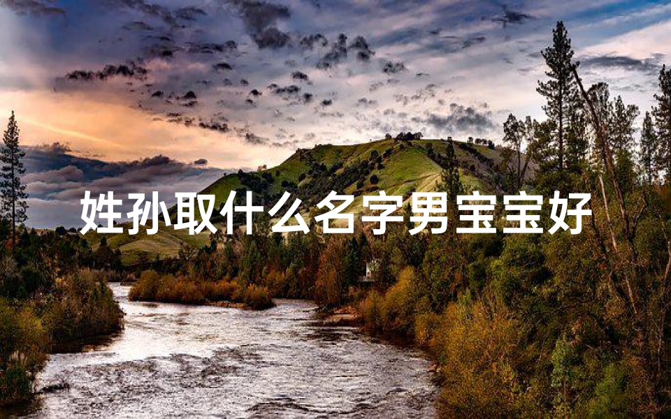 姓孙取什么名字男宝宝好(姓孙叫什么名字好听男孩)