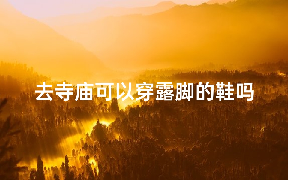 去寺庙可以穿露脚的鞋吗_去寺庙可以穿漏肚子的衣服吗-海瑞算卦网