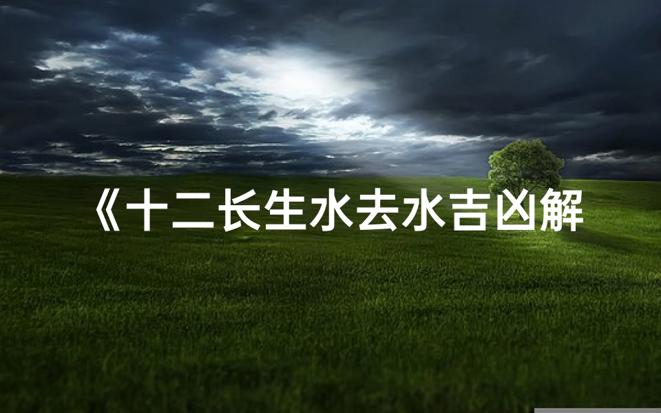 《十二长生水去水吉凶解析:揭秘水象运势奥秘》