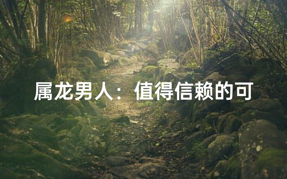 属龙男人:值得信赖的可靠伙伴