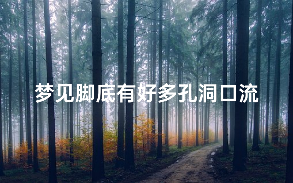 梦见脚底有好多孔洞口流血_梦见脚底有很多洞