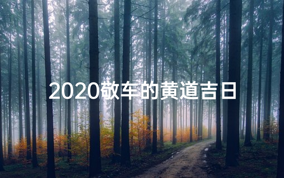 2020敬车的黄道吉日