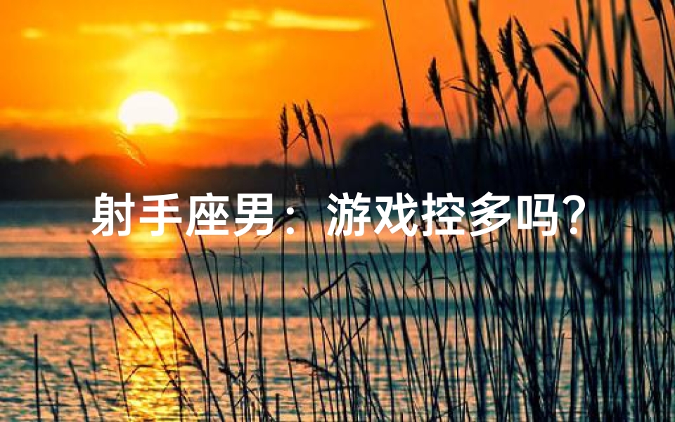 射手座男:游戏控多吗?