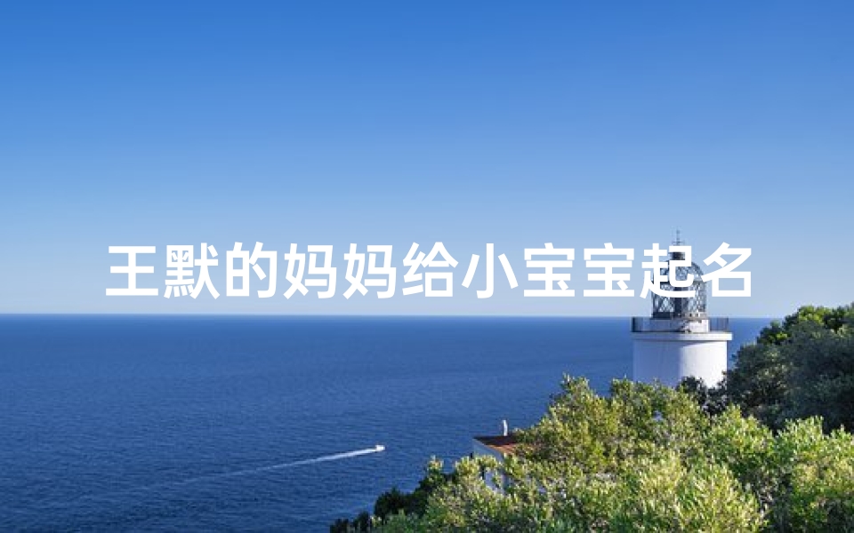 王默的妈妈给小宝宝起名字(辛灵的妹妹是王默的妈妈吗)