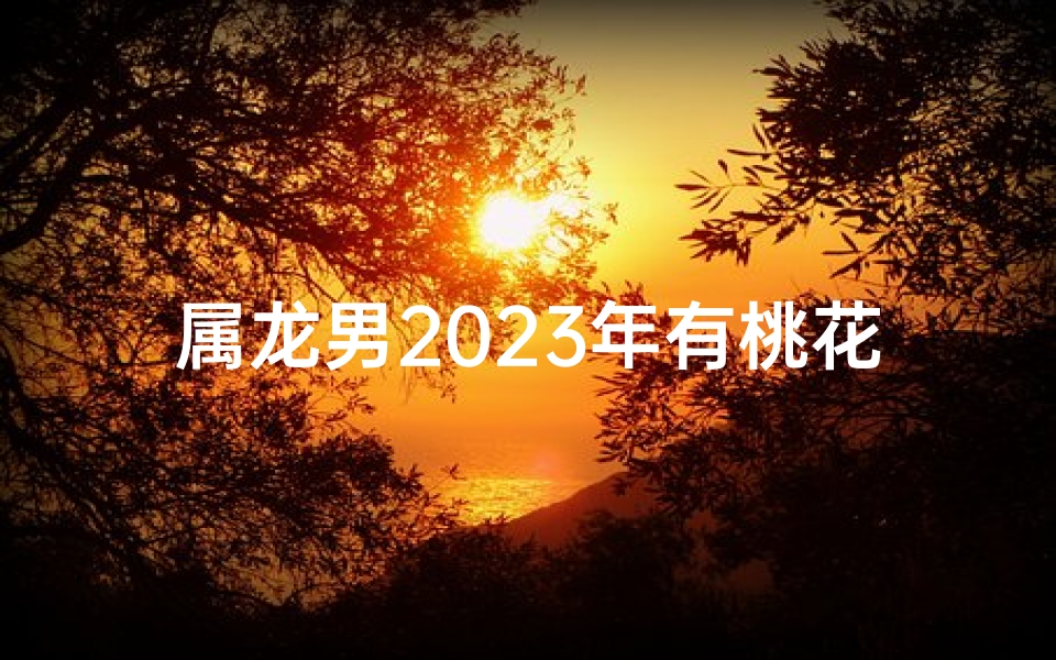 属龙男2023年有桃花运吗-属龙男士2023年桃花运如何?运势揭秘