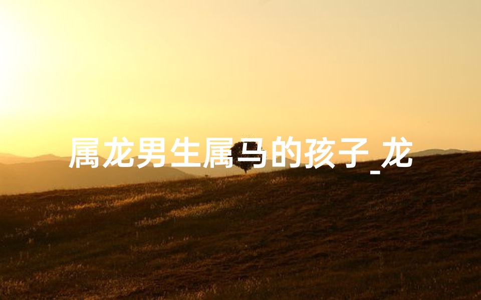 属龙男生属马的孩子_龙马宝宝:属龙爸爸属马妈妈的独特缘分