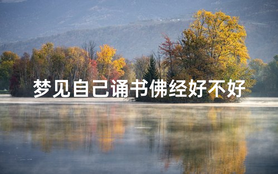 梦见自己诵书佛经好不好(梦见自己读佛经书)