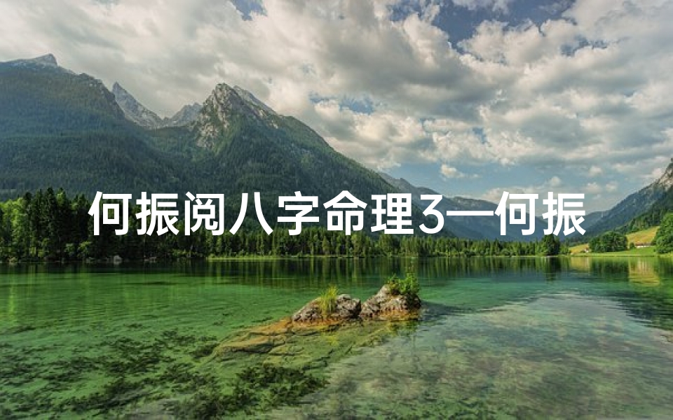 何振阅八字命理3—何振阅高级命理视频