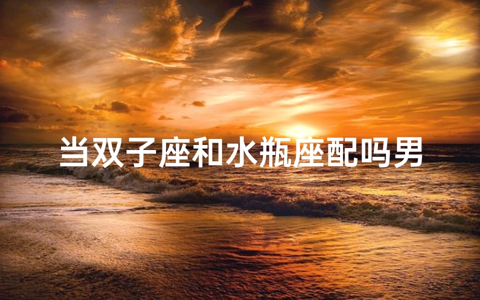 当双子座和水瓶座配吗男生,双子和水瓶座配吗?