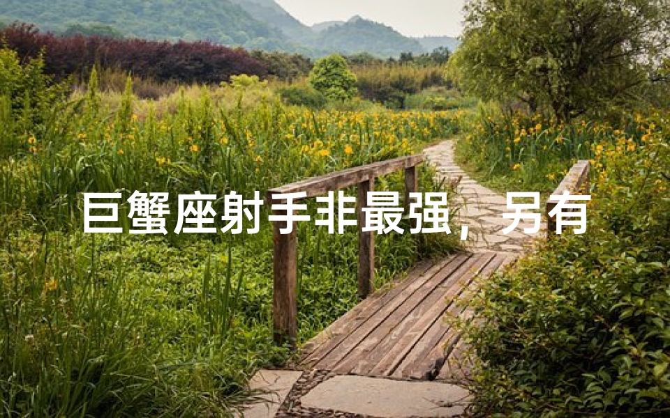巨蟹座射手非最强,另有高人?