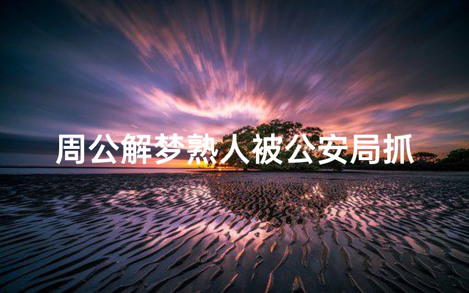 周公解梦熟人被公安局抓(梦见朋友被警察抓走了)