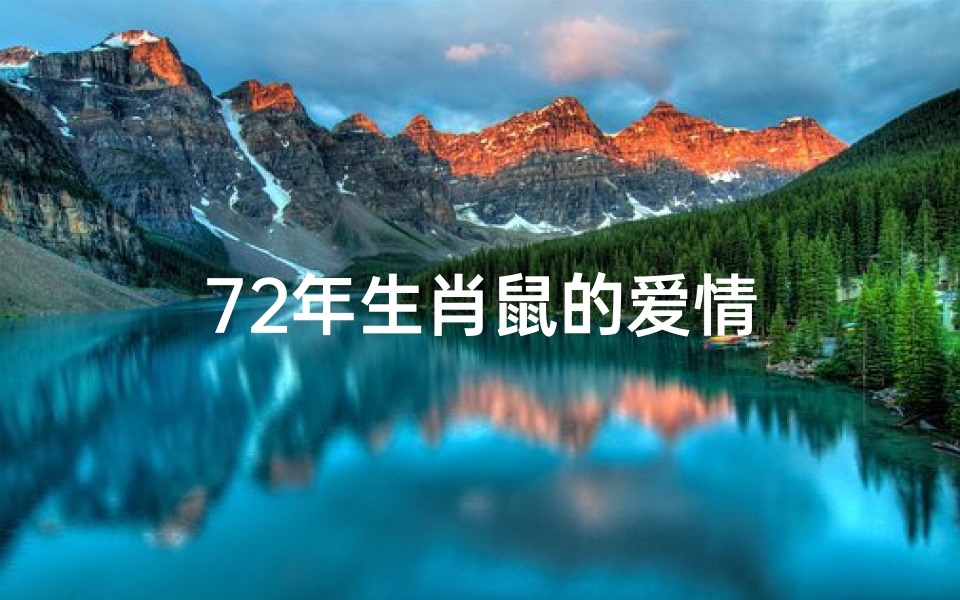 72年生肖鼠的爱情