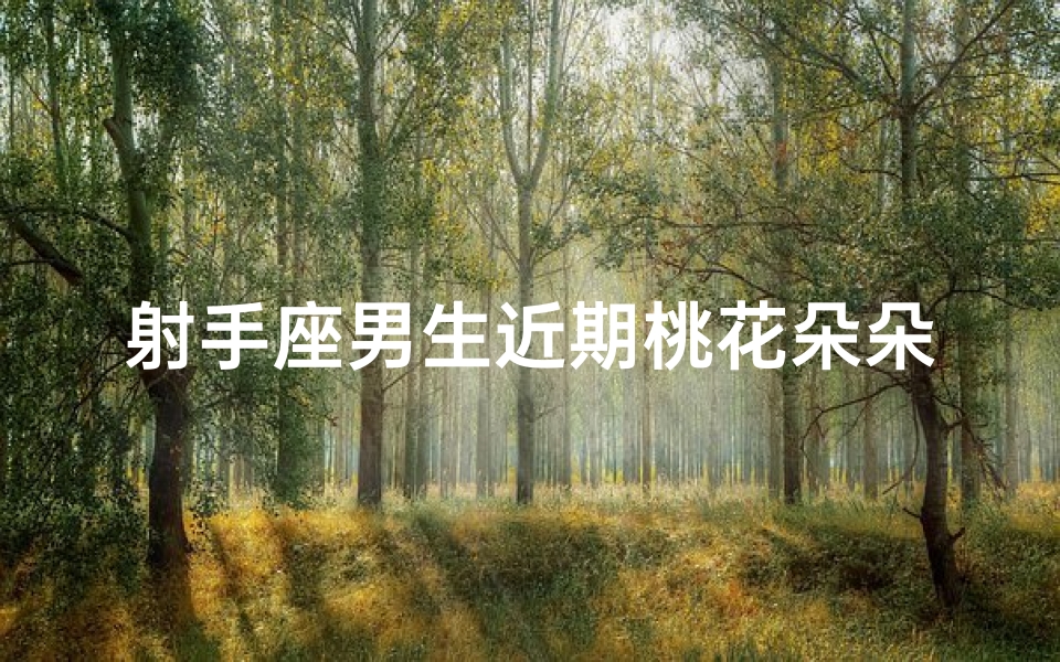射手座男生近期桃花朵朵开
