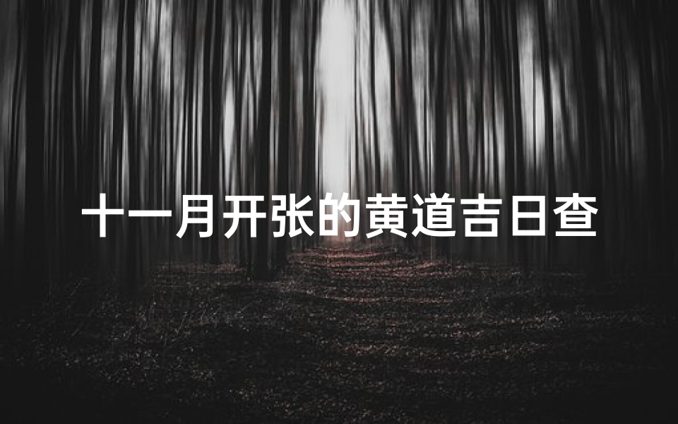 十一月开张的黄道吉日查询_11月开张哪个日子好