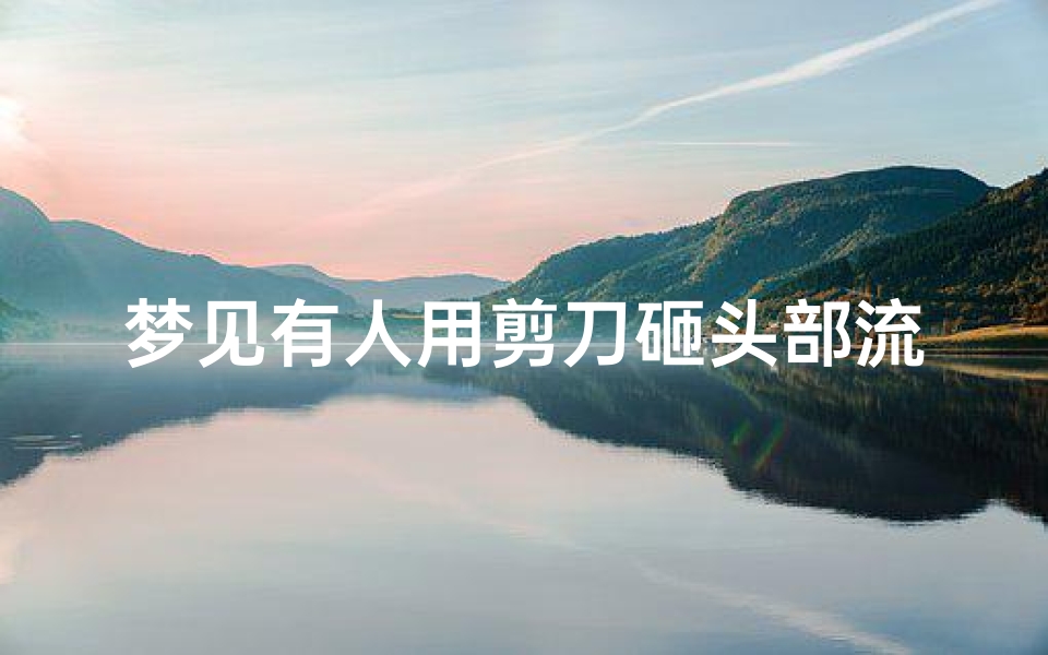 梦见有人用剪刀砸头部流血;梦见别人拿剪刀砸我