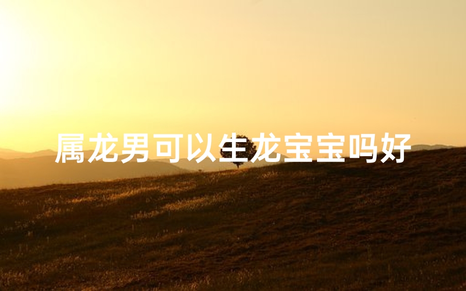 属龙男可以生龙宝宝吗好吗