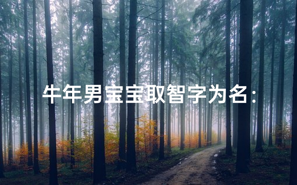 牛年男宝宝取智字为名:智慧传承,未来可期-海瑞算卦网