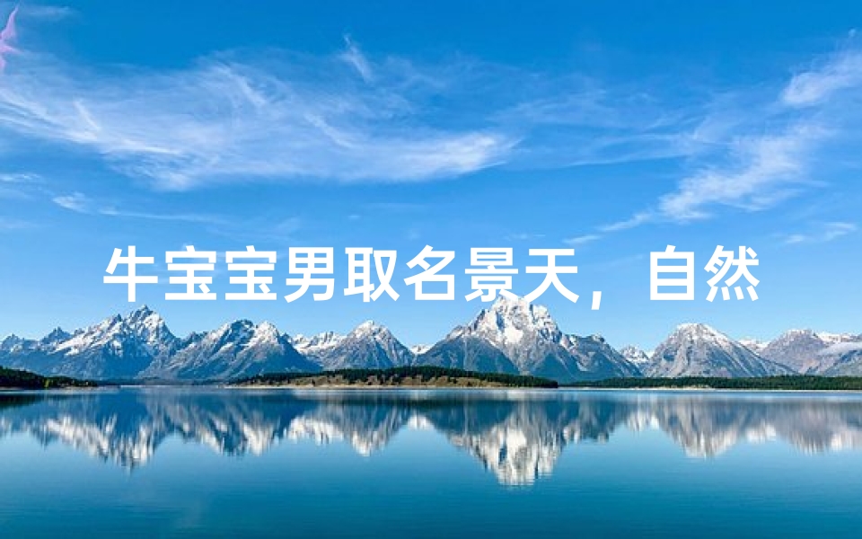 牛宝宝男取名景天,自然与文化的融合-名字内涵解析