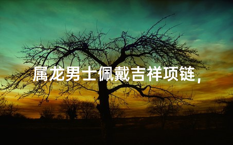 属龙男士佩戴吉祥项链,彰显独特魅力
