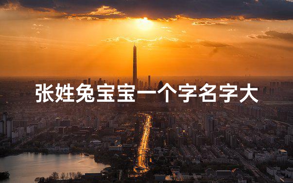 张姓兔宝宝一个字名字大全;《张姓兔宝宝单字名字精选大全》