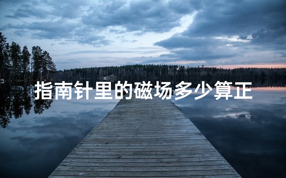 指南针里的磁场多少算正常—指南针磁场50:揭秘吉凶奥秘的神秘力量