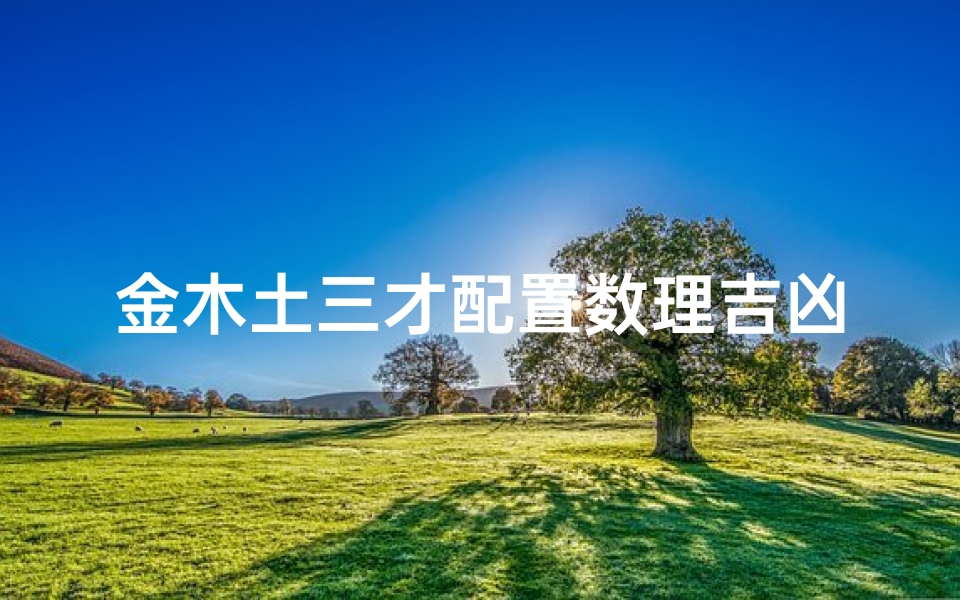 金木土三才配置数理吉凶详解(三才配置吉凶表详解)