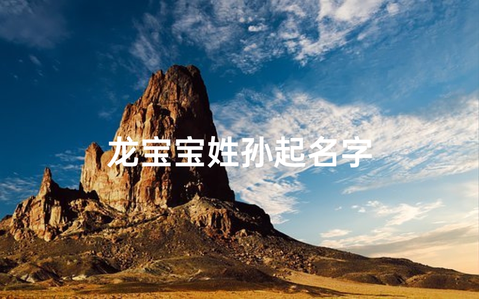 龙宝宝姓孙起名字