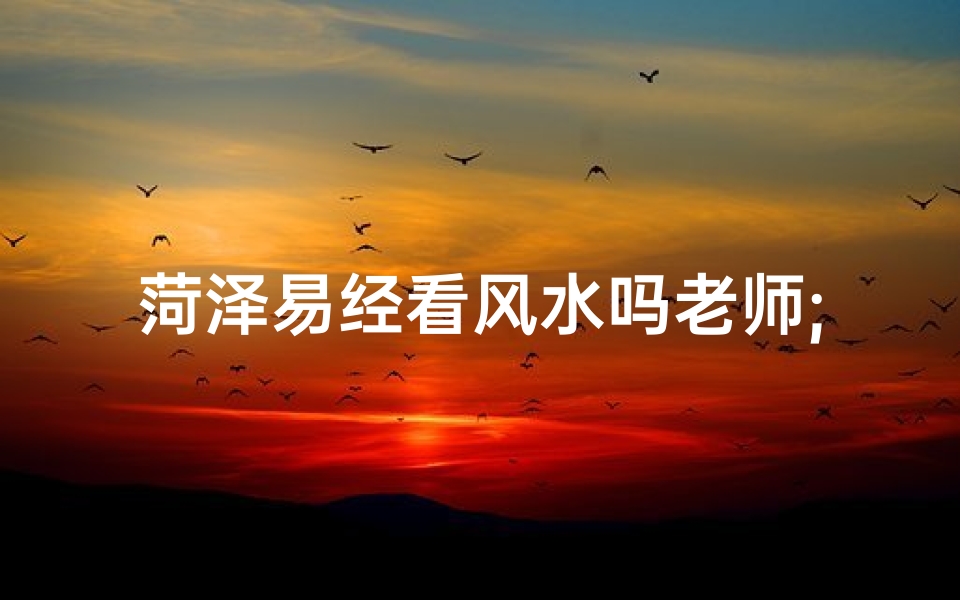 菏泽易经看风水吗老师;菏泽易经风水大师揭秘:家居布局的奥秘