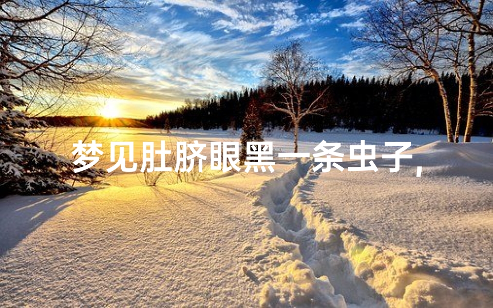 梦见肚脐眼黑一条虫子,梦见肚脐眼黑一条虫子什么意思