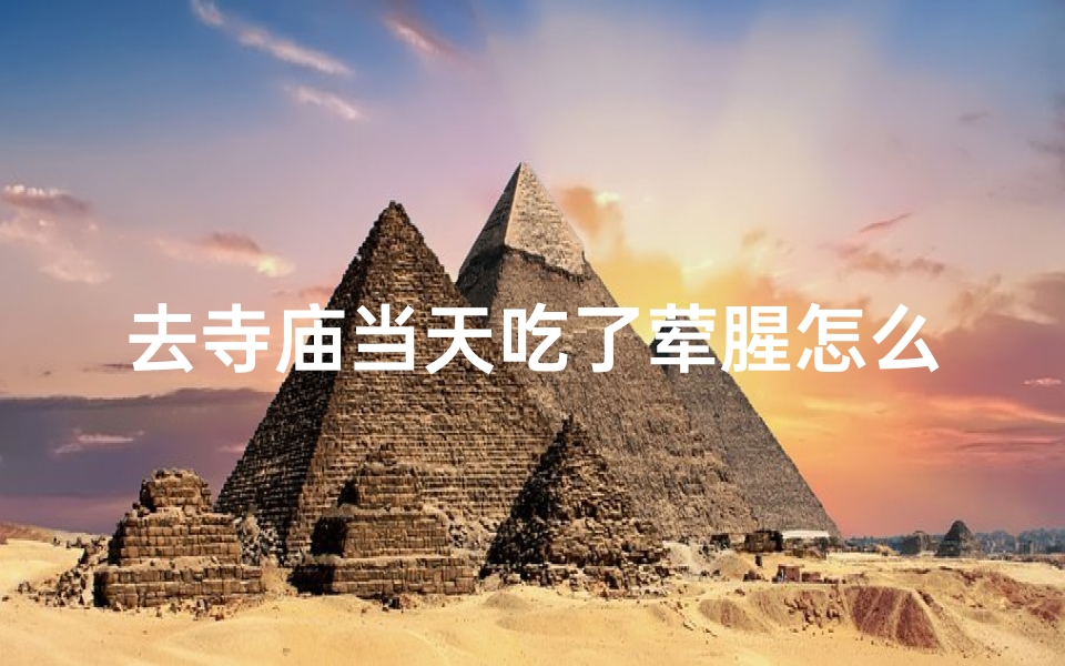 去寺庙当天吃了荤腥怎么办;寺庙归来品美食,满载而归幸福感