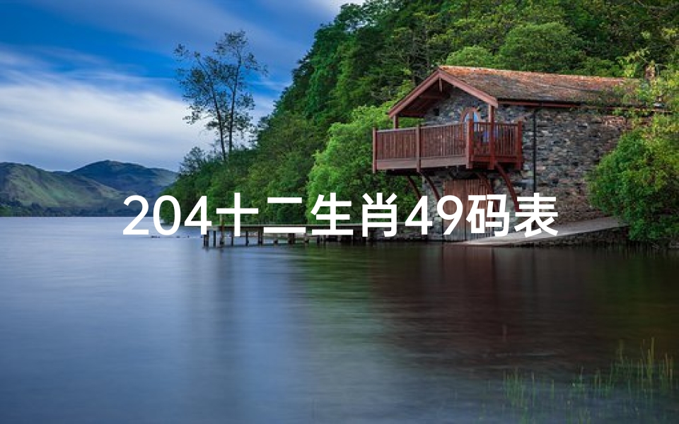204十二生肖49码表(12生肖什么叫灵码)